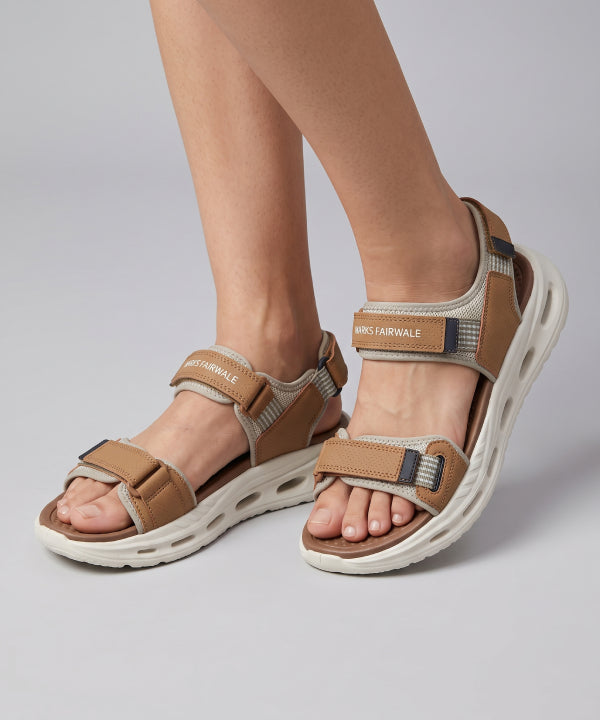 Men's Lightweight Outdoor Sports Sandals-Khaki-25005