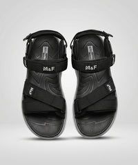 Men's Premium Hook & Loop Comfort Sandals-Black-90502