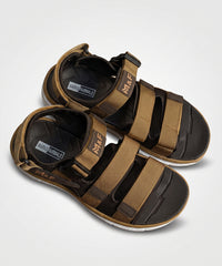 Men's Premium Hook & Loop Comfort Sandals-Brown-90503