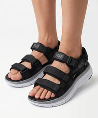 Men's Premium Hook & Loop Comfort Sandals-Black-90503
